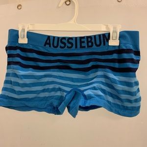 Aussiebum Bodystretch Trunk. Blue Striped.